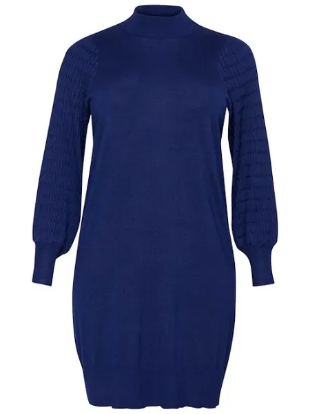 Kaffe Kclini knit dress blauw