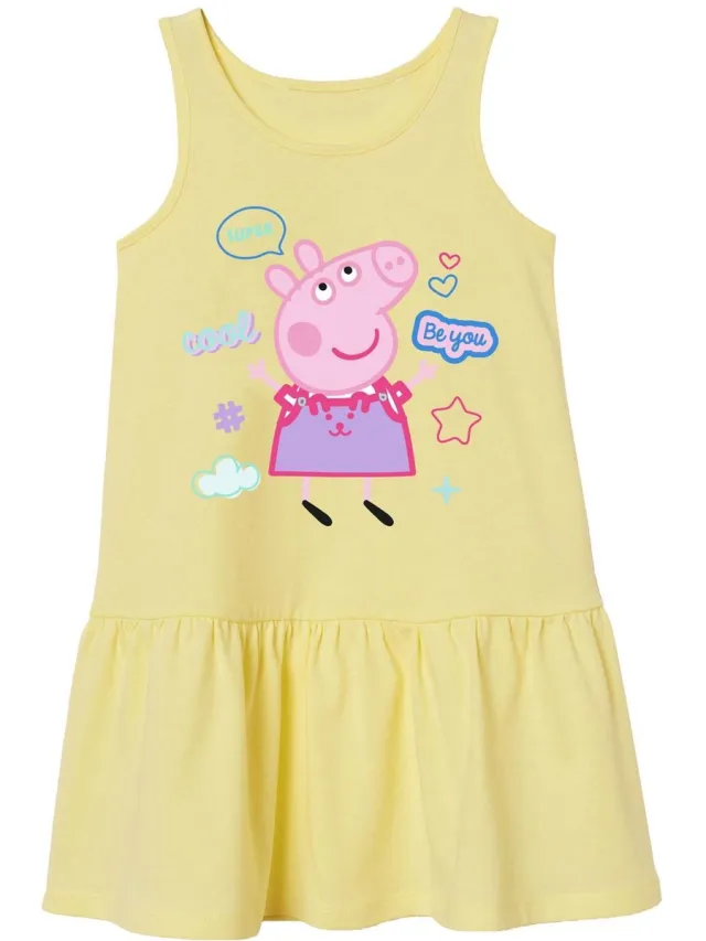 Peppa Pig Gele zomerse jurk van Peppa Big geel