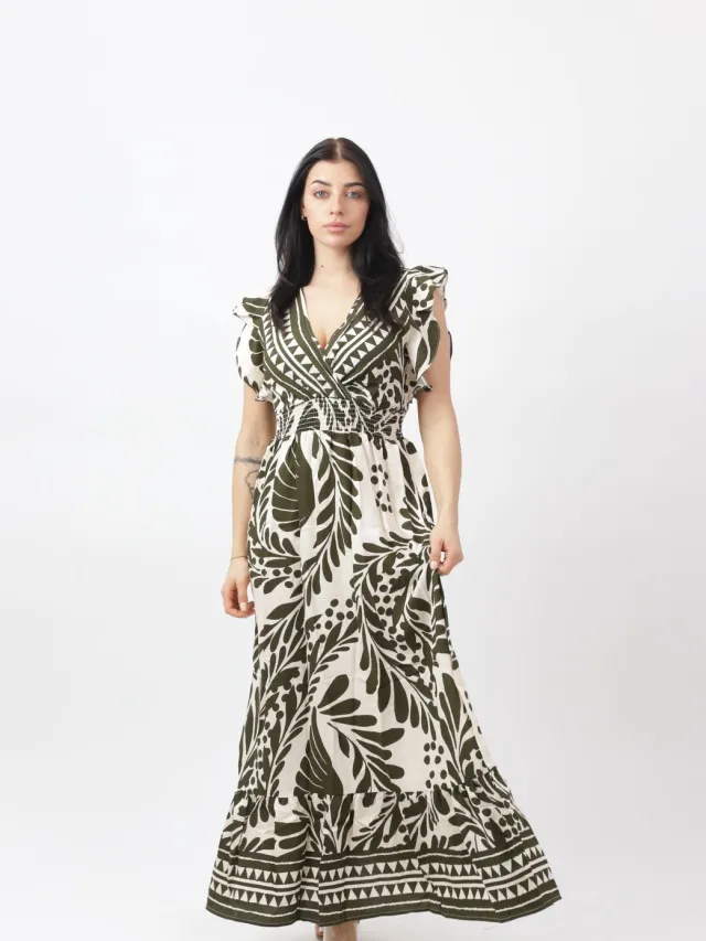 Elara Maxikleid Evergreen