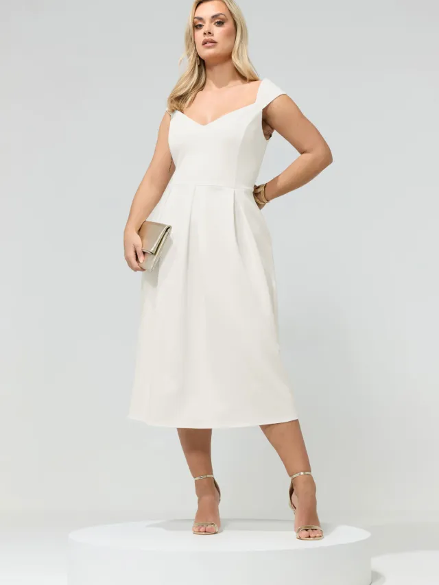 Yours London Witte Skaterjurk White
