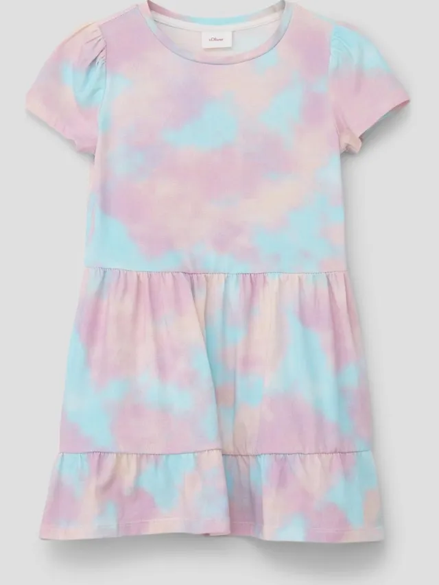 S.Oliver female - Jurk met all-over print ecru