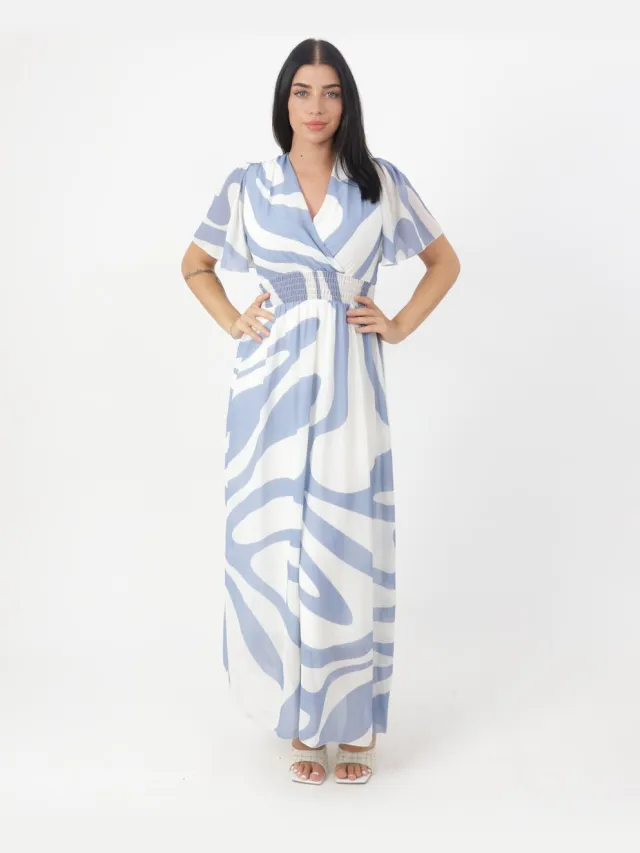 Elara Maxikleid Blau