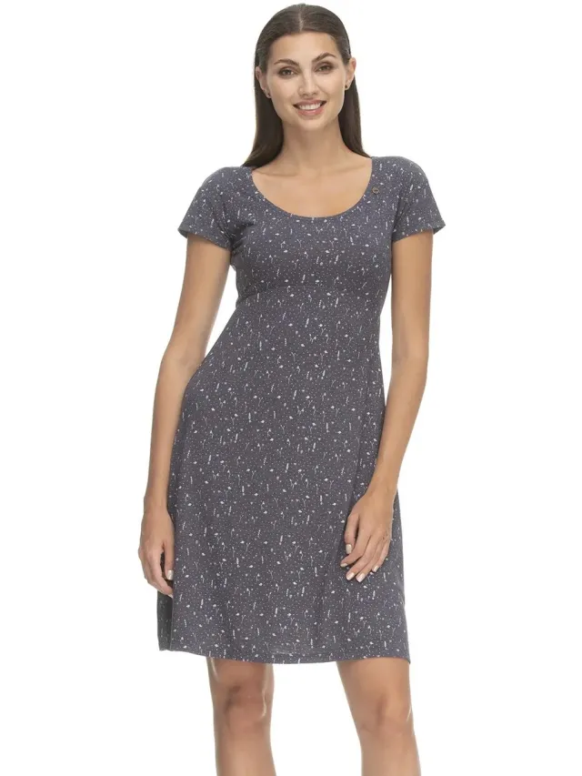 Ragwear Damesjurk Ragwear Lunngo Dress indigo-blauw