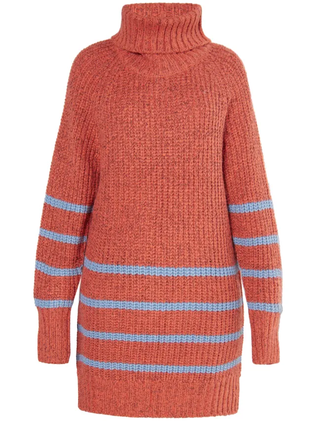 Usha Gebreide trui Dames Vintage rood