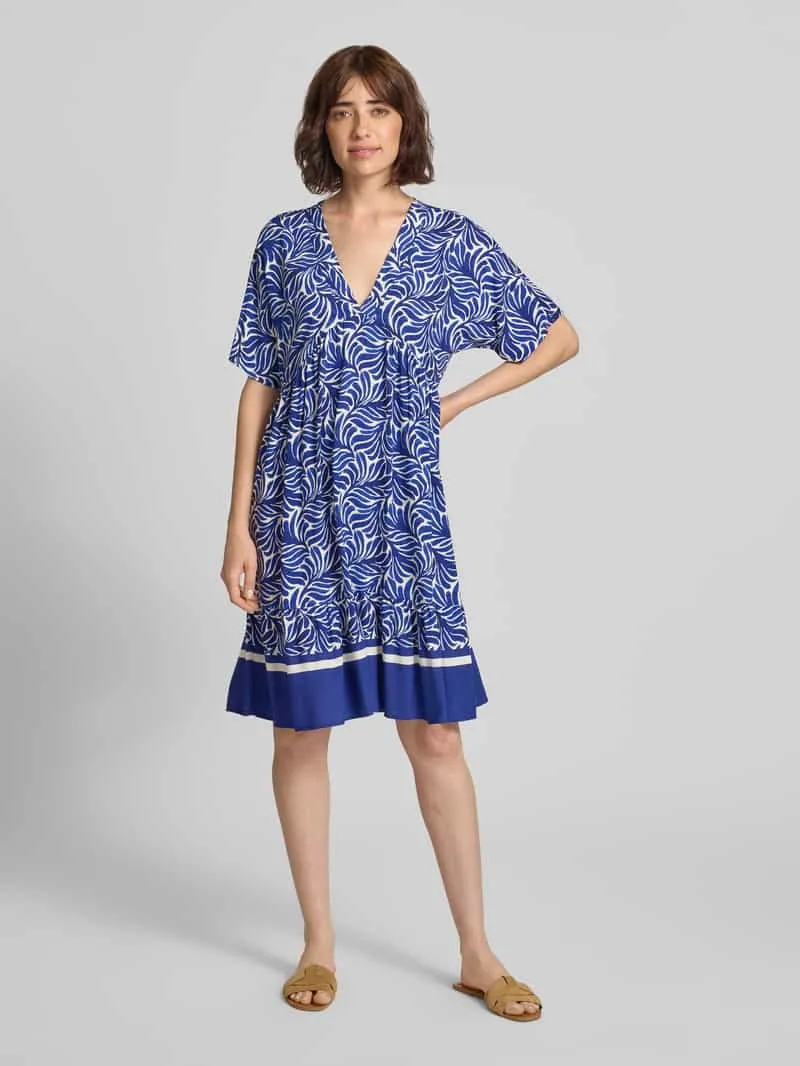 ZABAIONE Knie-lange jurk van viscose model 'Me44la' Blauw