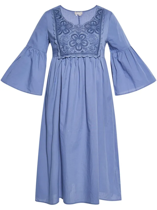 Usha Jurk denimblauw