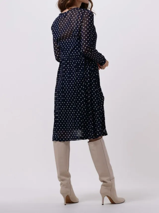 Lollys Laundry Lydia Dress Dames - Jurk - Donkerblauw