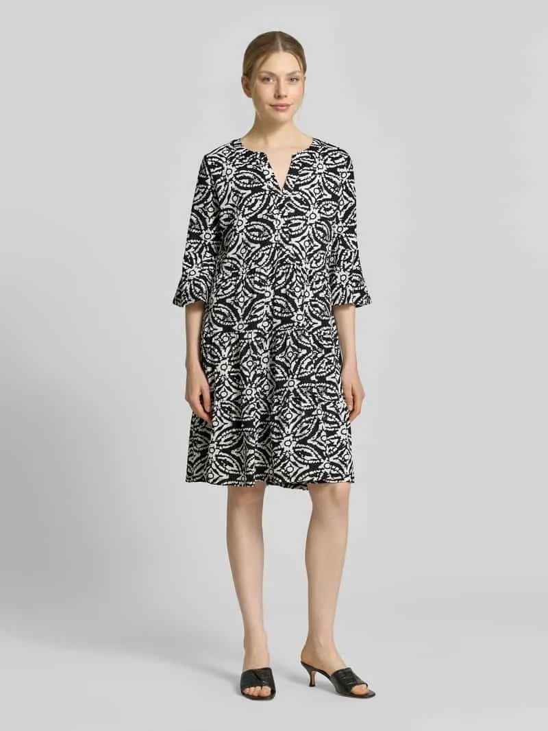 Christian Berg Woman Selection mini-jurk met tuniekhals Zwart