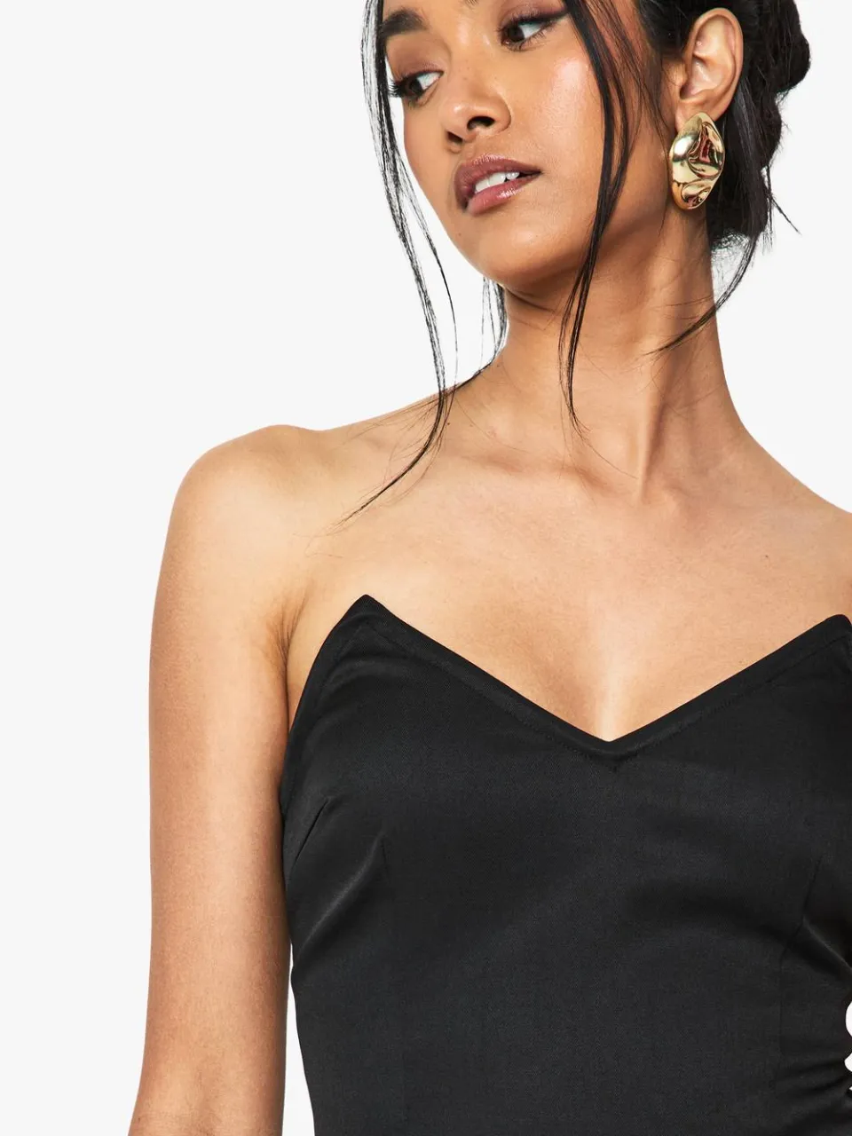 boohoo Dames Gebonde Gestructureerde Mini Jurk zwart, foto 3