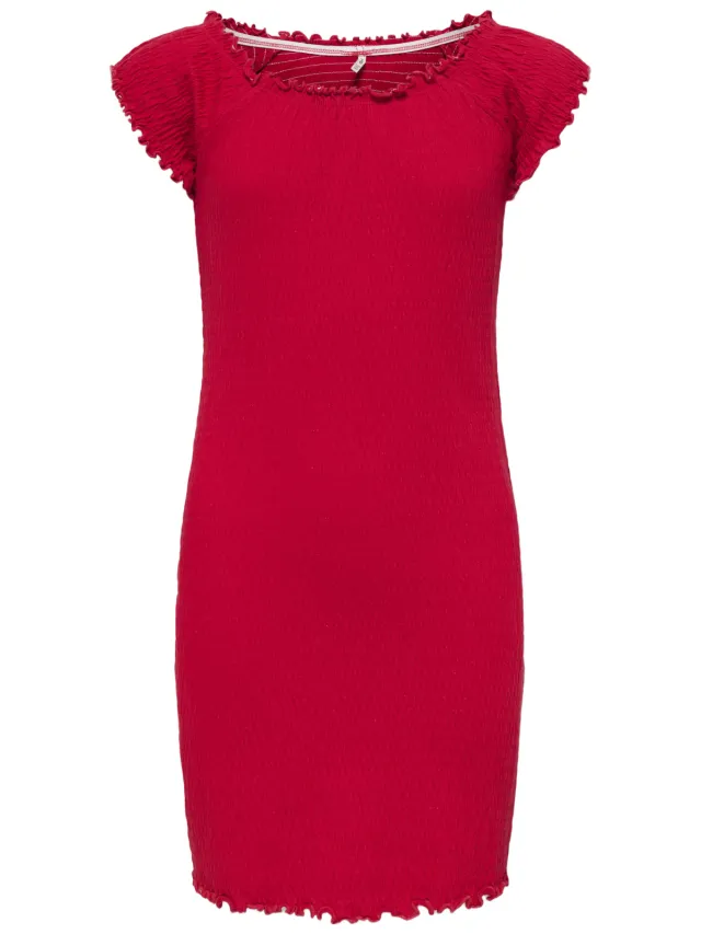 Only Kids midi jurk rood