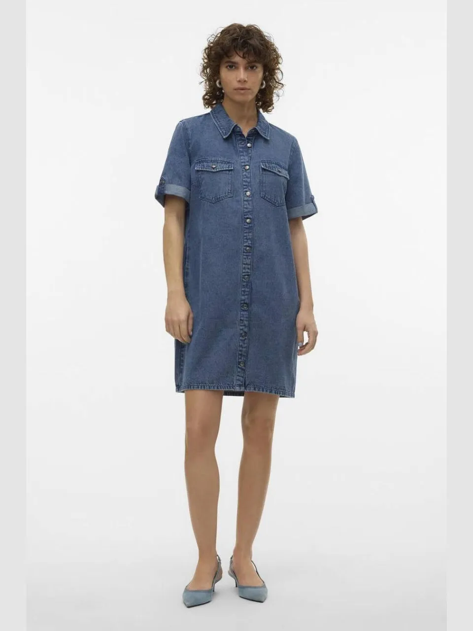 Vero Moda VMJENNIE spijkerjurk medium blue denim, foto 6