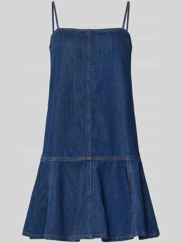 Marc O'Polo relaxed fit vrijetijdsjurk van katoenmix jeansblauw, foto 2