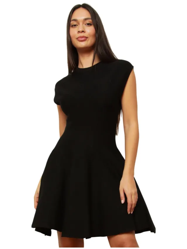 La Modeuse Korte Jurk La Modeuse 77372_P183392 Zwart