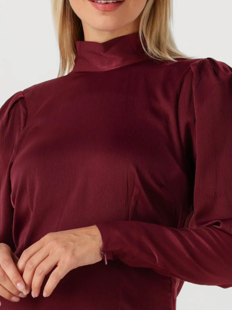 Copenhagen Muse Dames Jurken Cmvianna-dress - Bordeaux, foto 2