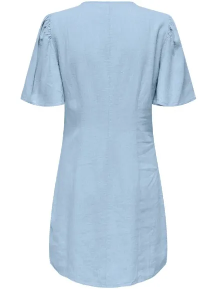 Jacqueline De Yong Say s/s linen shirt dress veelkleurig, foto 2