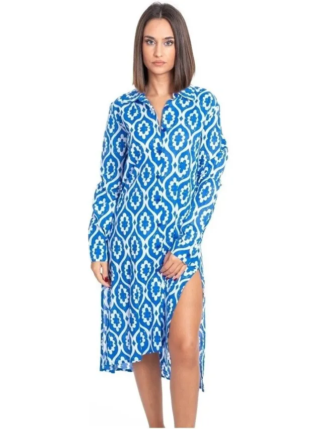 Isla Bonita By Sigris Jurk Isla Bonita By Sigris Jurk Blauw