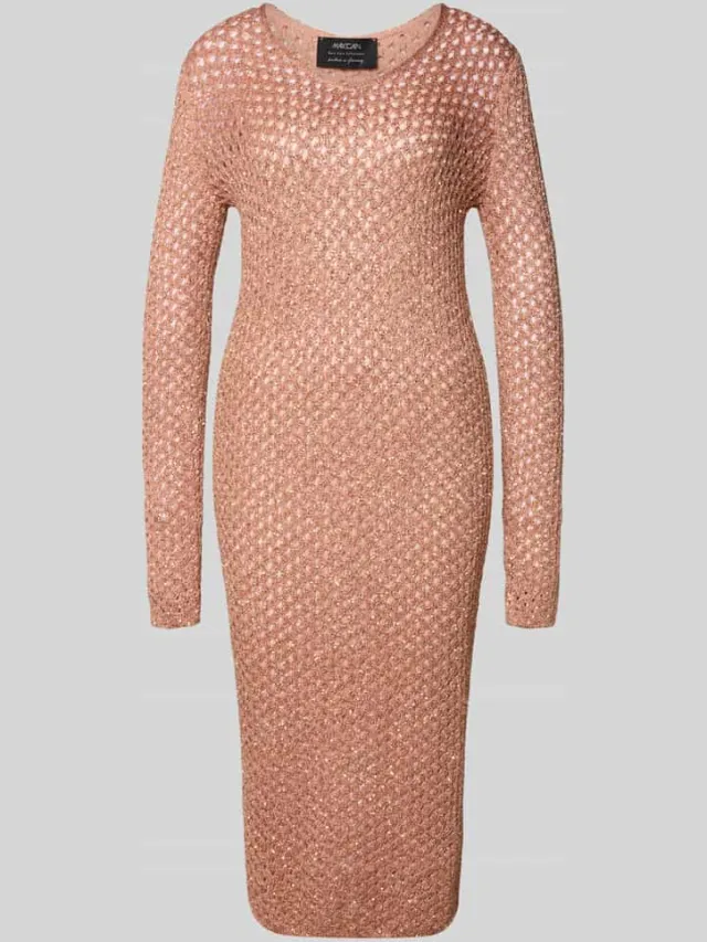 Marc Cain midi-jurk met wol rosé, foto 2