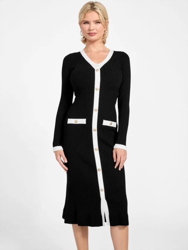 Guess Laurier jurk Zwart