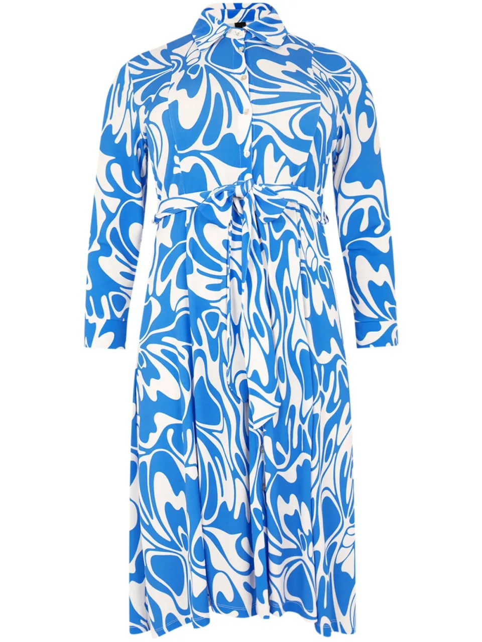 Yoek Blouse-jurk | Lichtblauw, foto 4