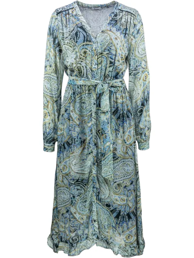 PRINCESS GOES HOLLYWOOD paisley midi jurk Blauw