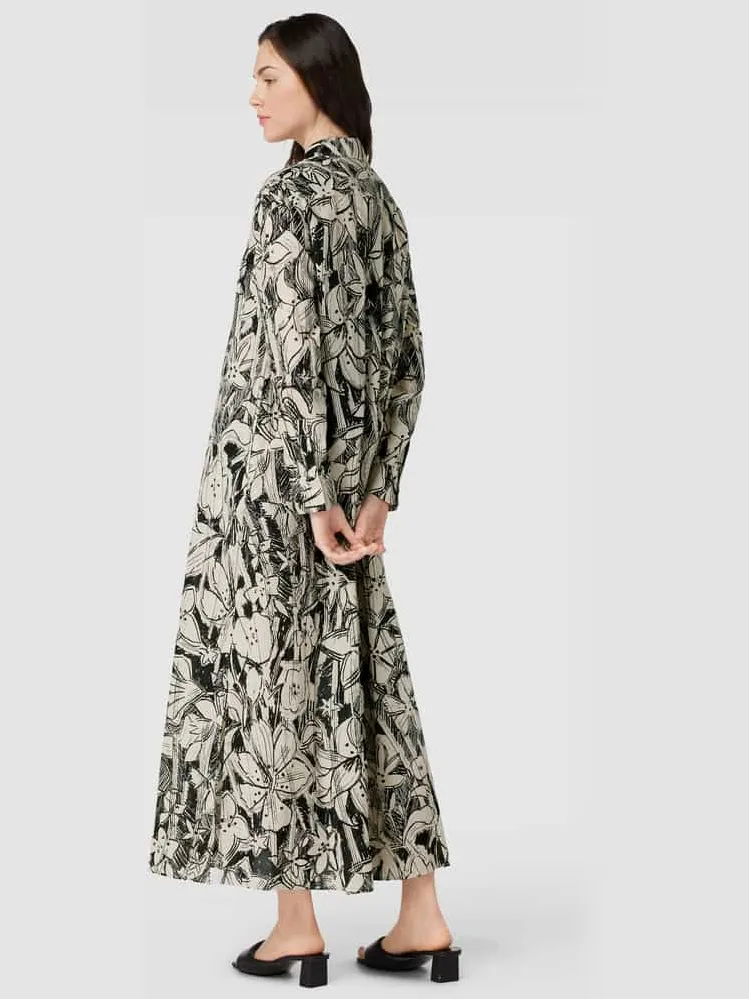 Marc O'Polo Maxi-jurk met all-over print zwart, foto 3