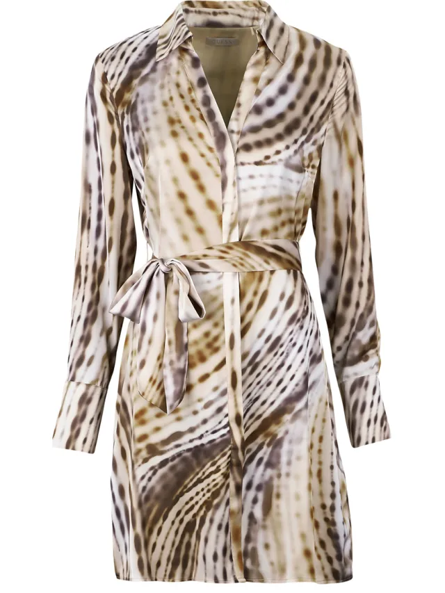 Guess Korte Jurk Guess LS YSALINE CHEMISIER MINI Multicolour