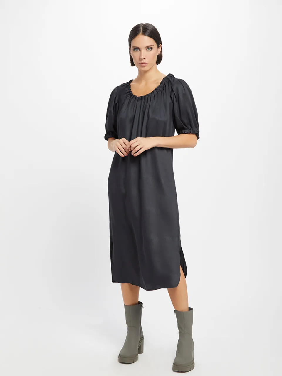 Neu Nomads dames vegan Midi Jurk Kimmie Zwart, foto 2