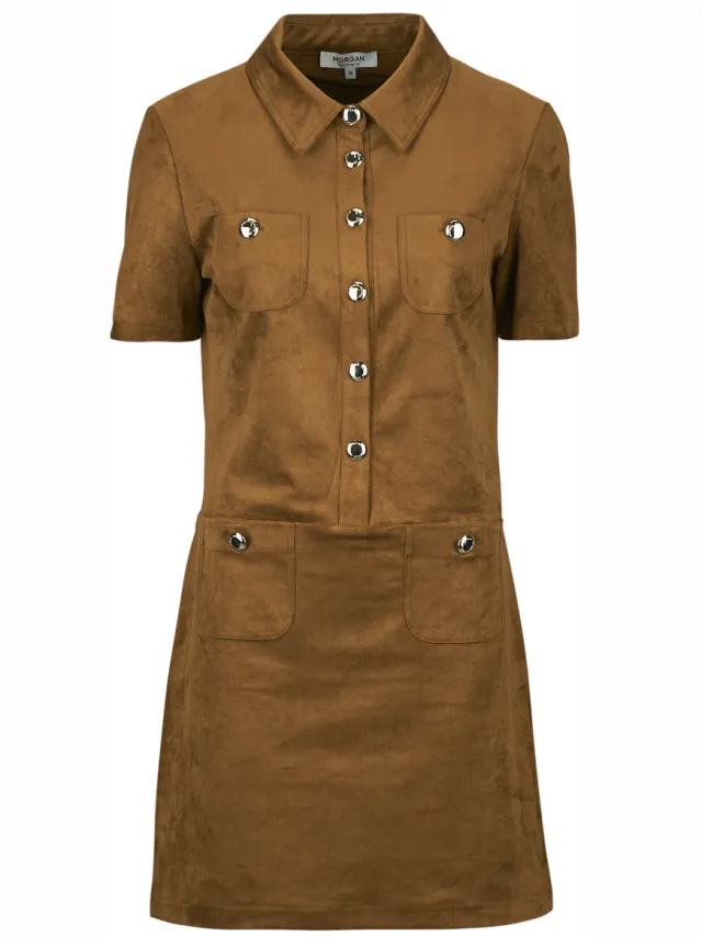 Morgan RSIBIL minijurk cognac Bruin