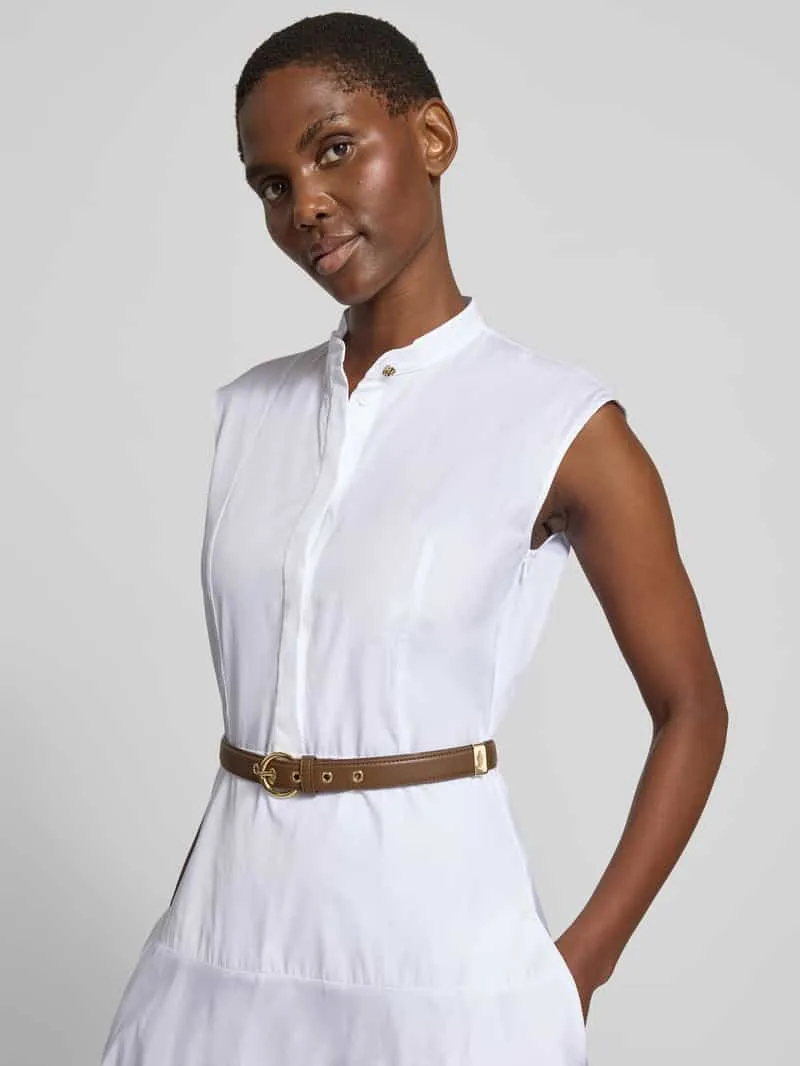 Max Mara Getailleerde vrijetijdsjurk van puur katoen model 'GESTO' wit, foto 4