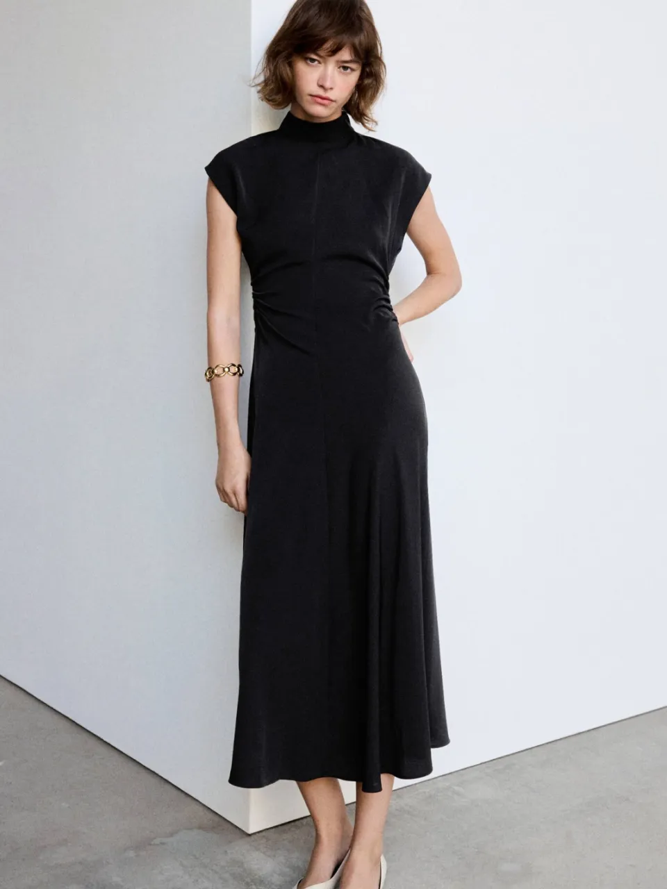 Mango midi jurk - zwart, foto 3