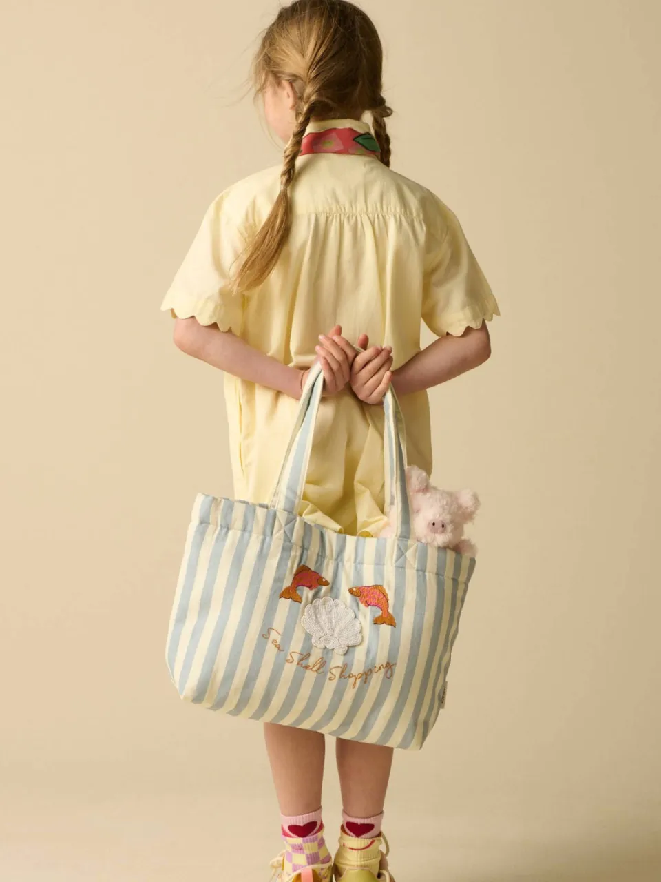 Sissy-Boy midi blousejurk - lichtgeel, foto 5