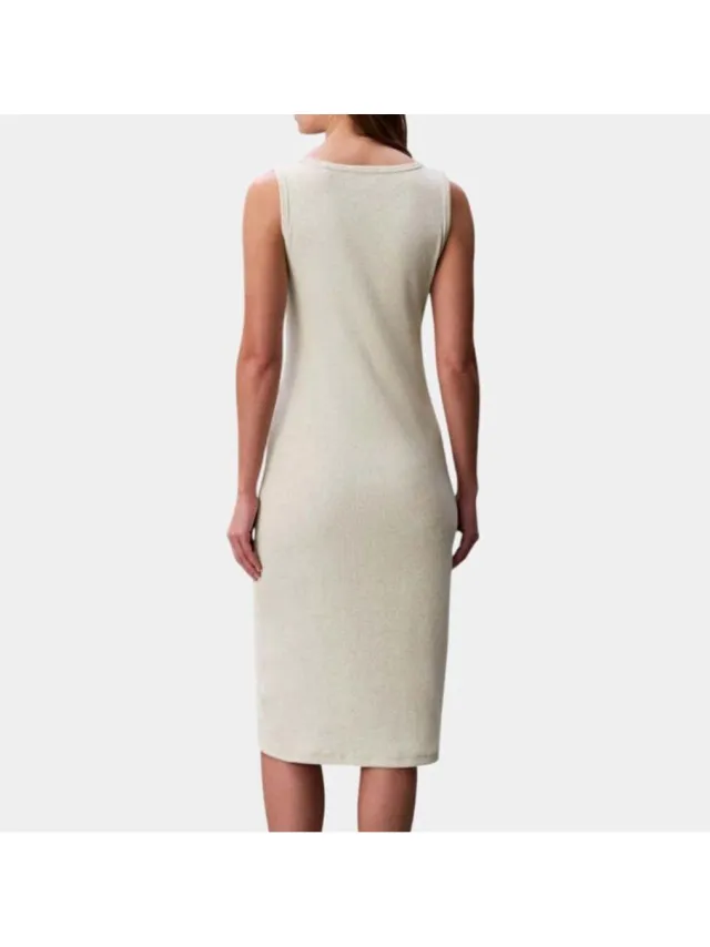 Calvin Klein Midi-jurken Calvin Klein Jeans Lv047f257g Beige