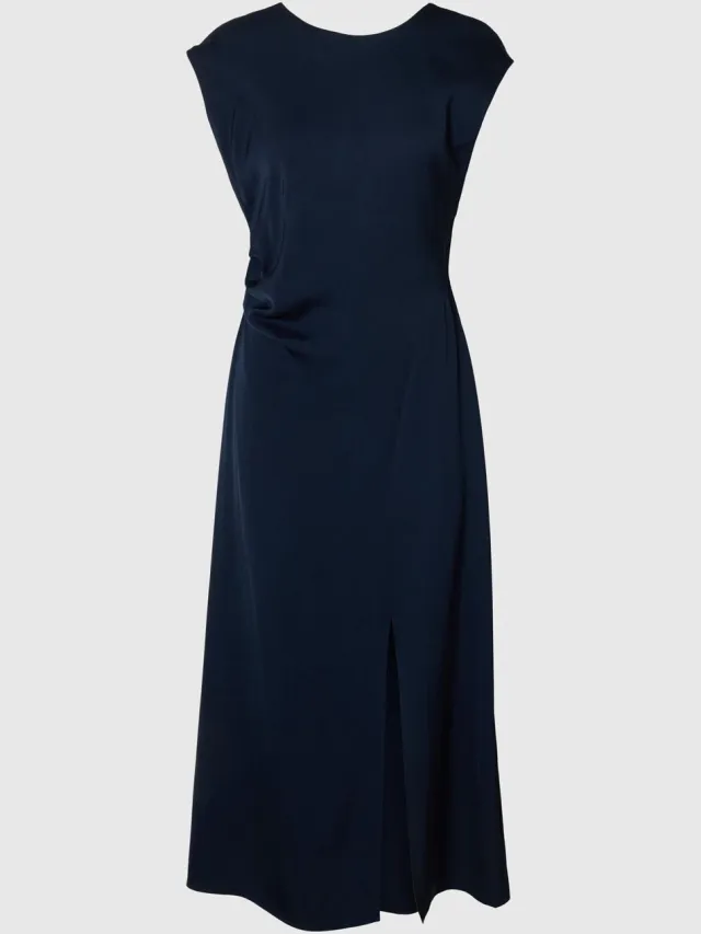 Selected maxi-jurk Viscose dark sapphire