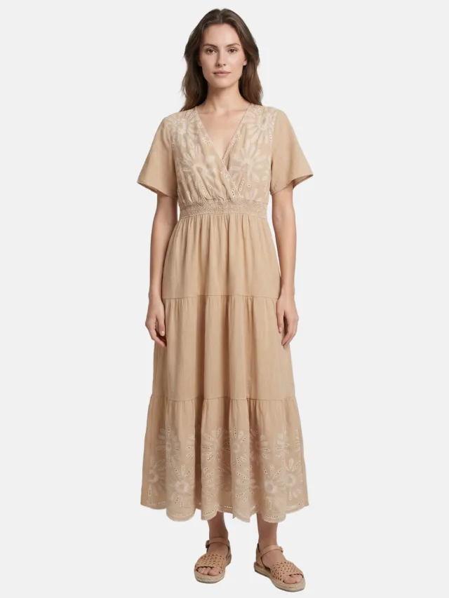 Roberta Rossi Jurk Women Taupe