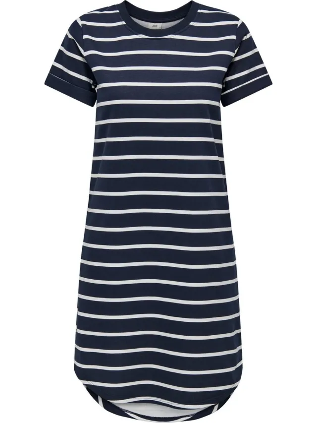 JDY JDYIVY NEW S/S AOP SWEAT DRESS JRS ATK - Dames - Mini jurken Sky Captain;Cloud Dancer