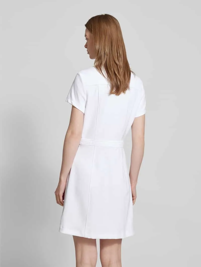 Guess Mini-jurk met opgestikte zakken, model 'ELORA' wit, foto 3