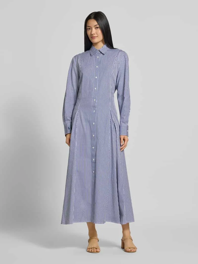 Polo Ralph Lauren Getailleerde vrijetijdsjurk van puur katoen Koningsblauw