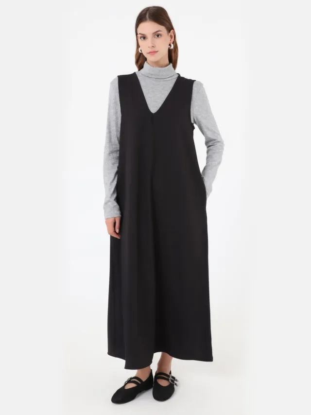 Refka Modest Dress Refka Zwart