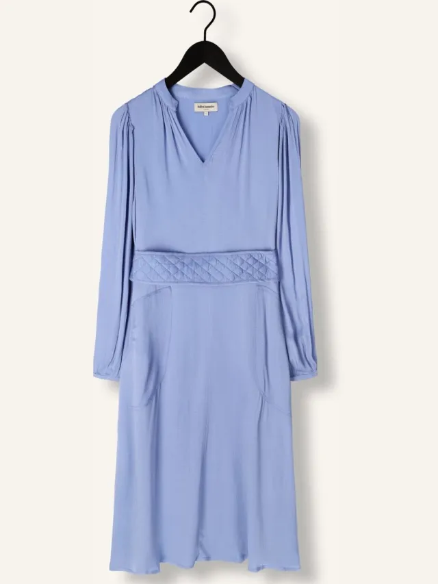 Lollys Laundry Parisll Midi Dress Ls Dames - Jurk - Blauw
