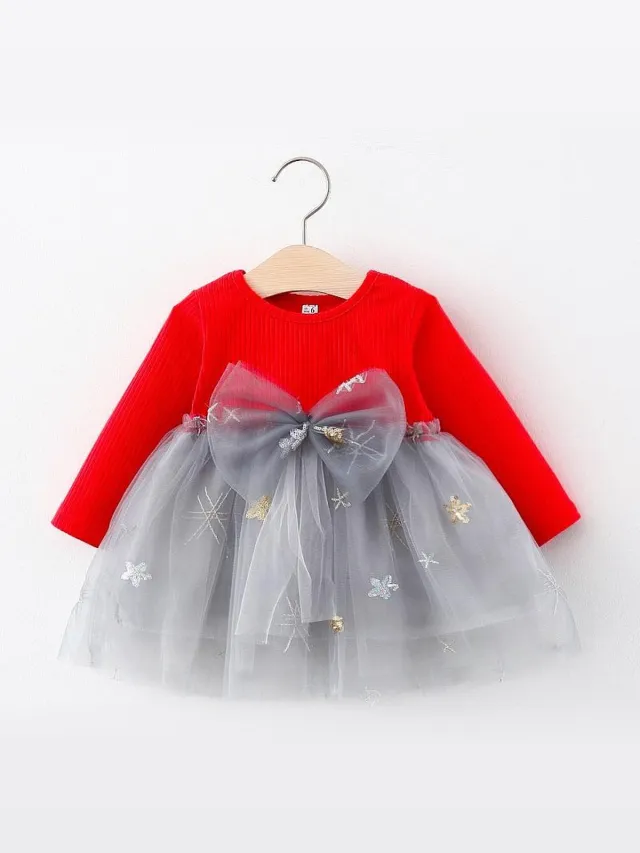 Baby Garden baby kerst jurkje - Rood