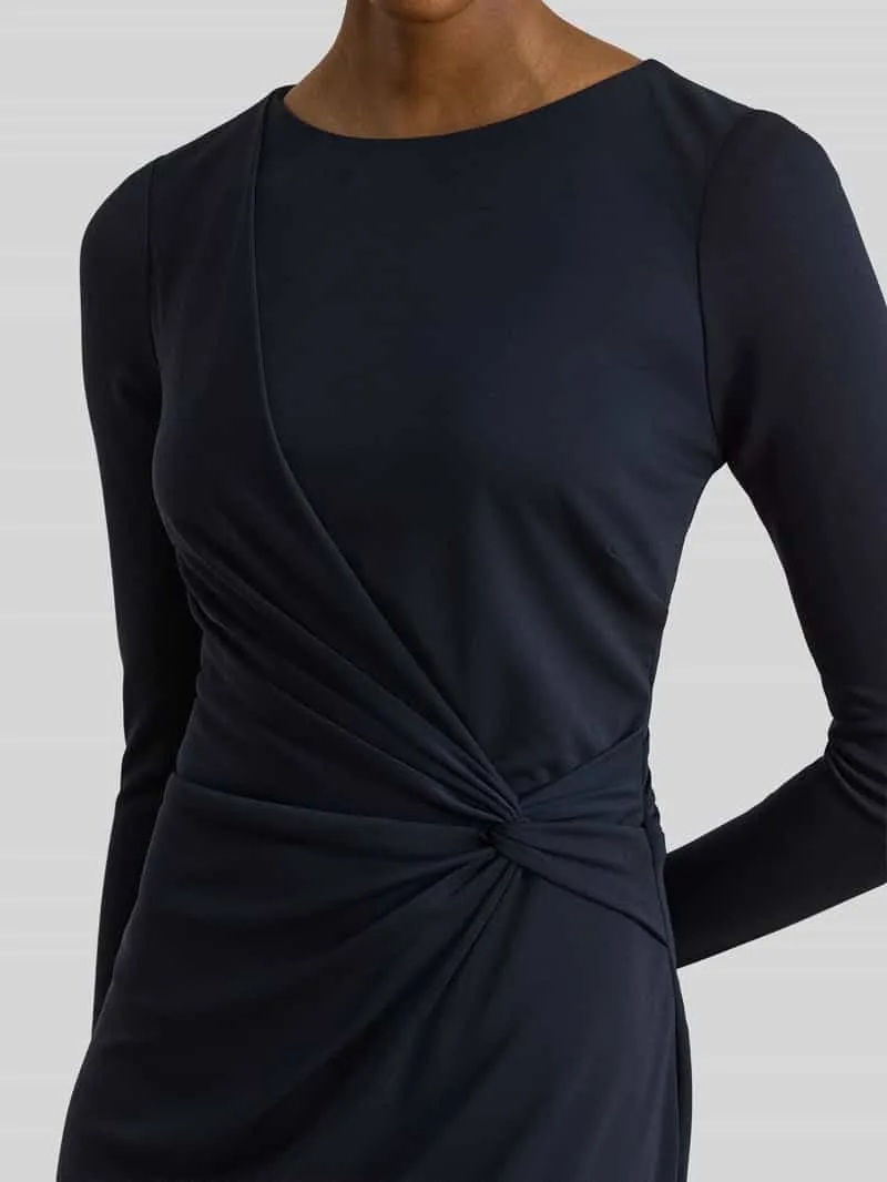 Lauren Ralph Lauren Nauwsluitende kokerjurk met knoopdetail marineblauw, foto 5