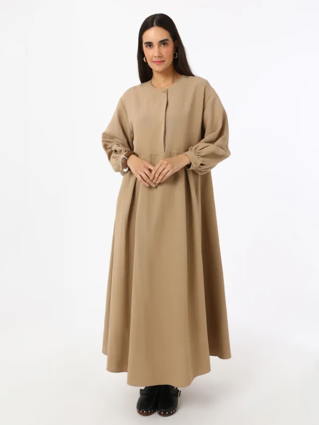 Benin Modest Dress Benin Beige