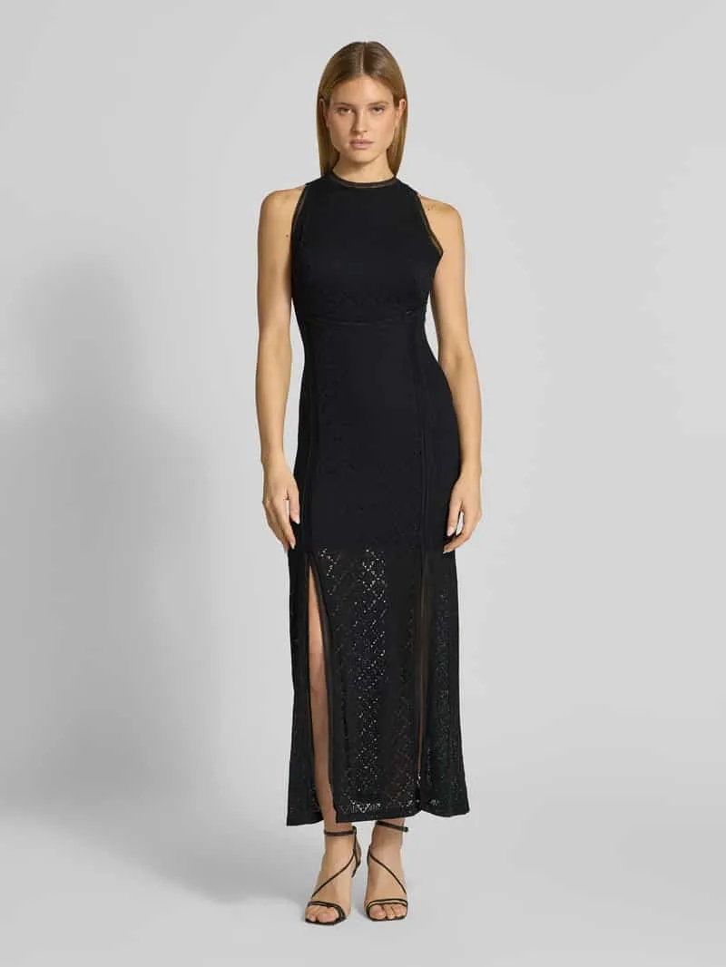 Guess Maxijurk met kant en loopsplit model 'NEW LIZA' Zwart