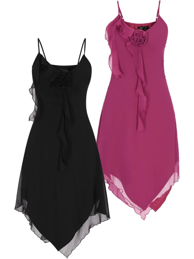 Mo Dress 2-Pack zwart paars