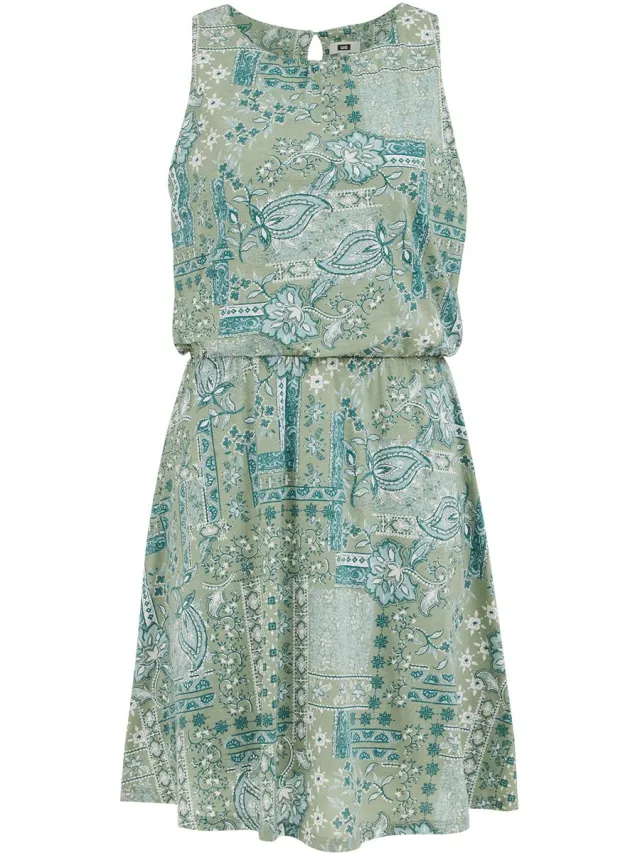 WE Fashion Dames jurk met print Green