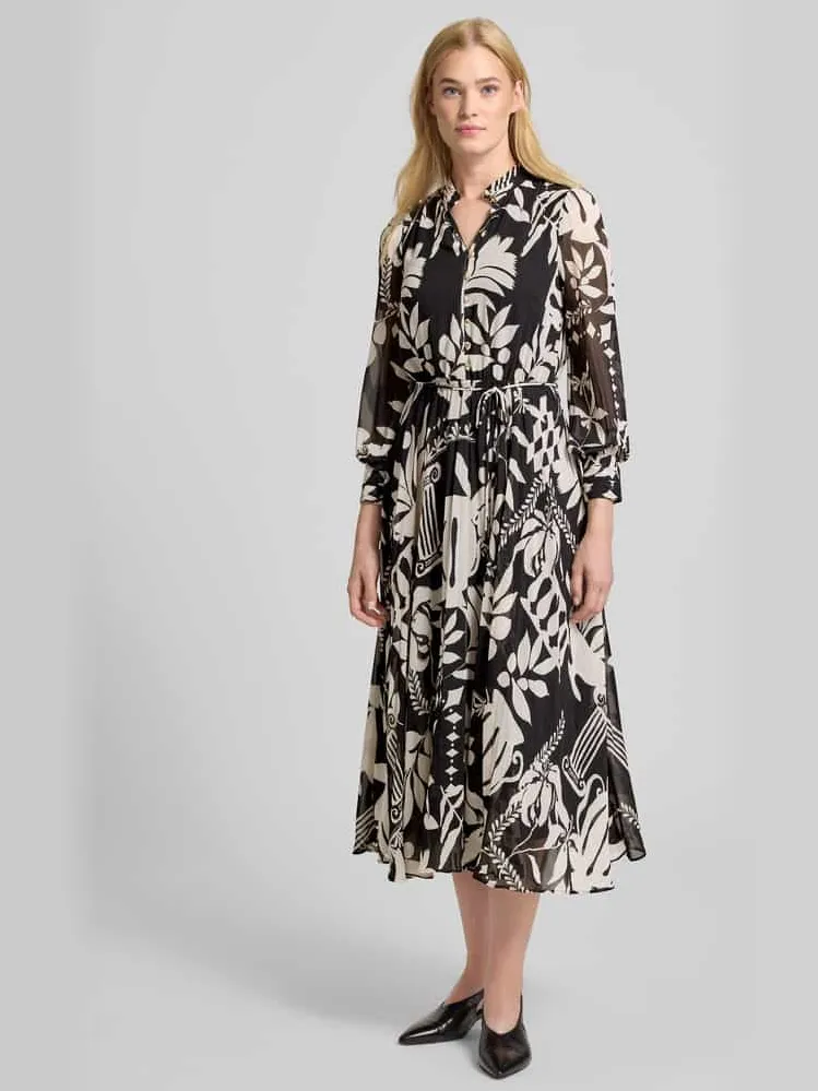 Forever New Avondjurk met opstaande kraag, model 'Annabel' zwart, foto 3