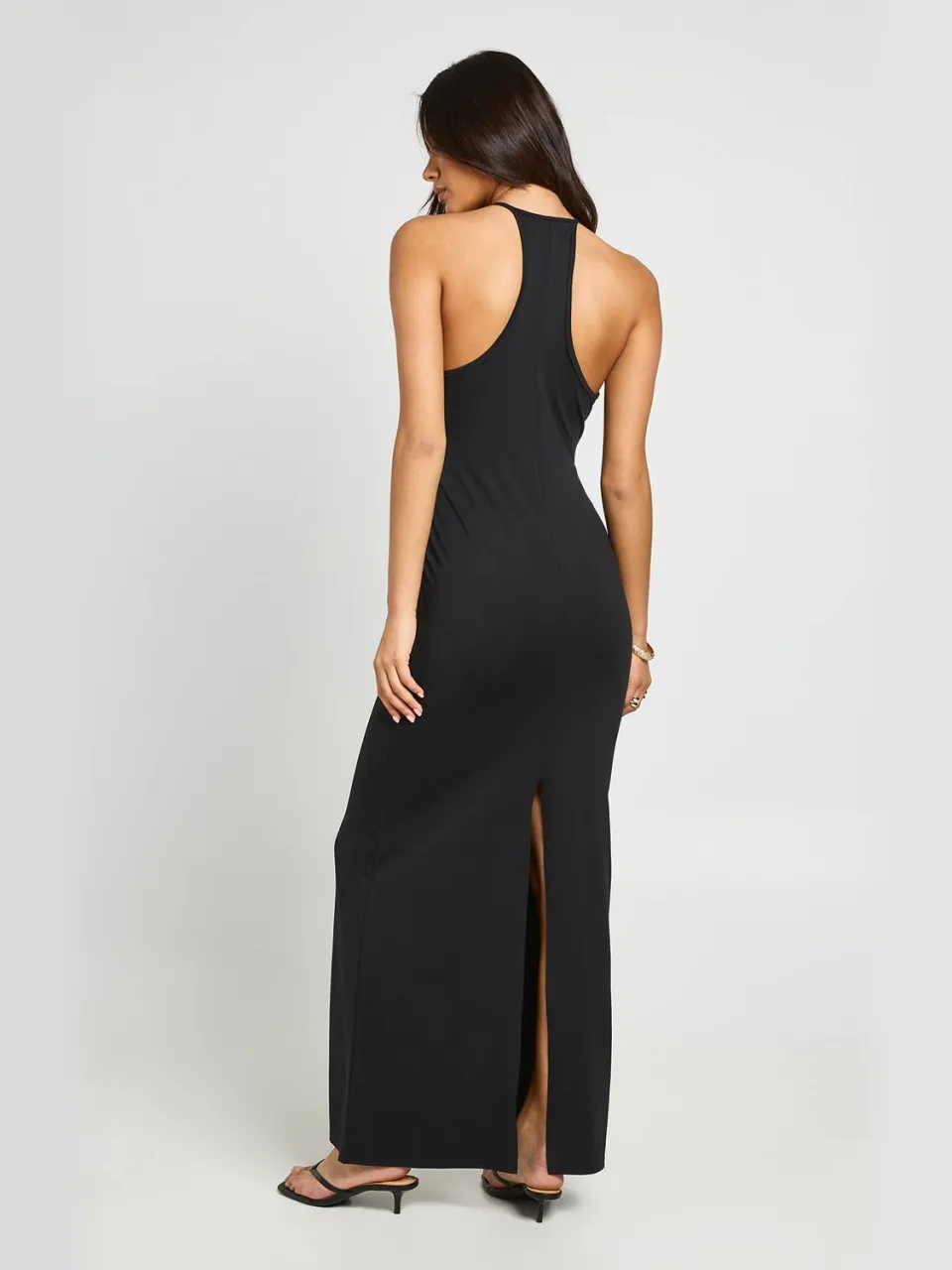 boohoo Dames Superzachte Maxi Jurk Met Racerback zwart, foto 2