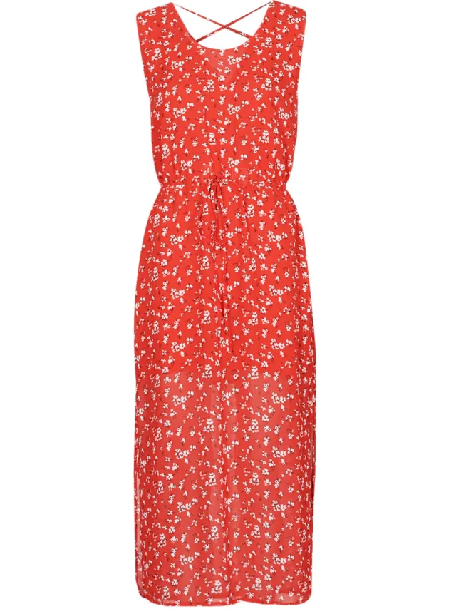 Moony Mood Lange Jurk Moony Mood OUPLA Rood