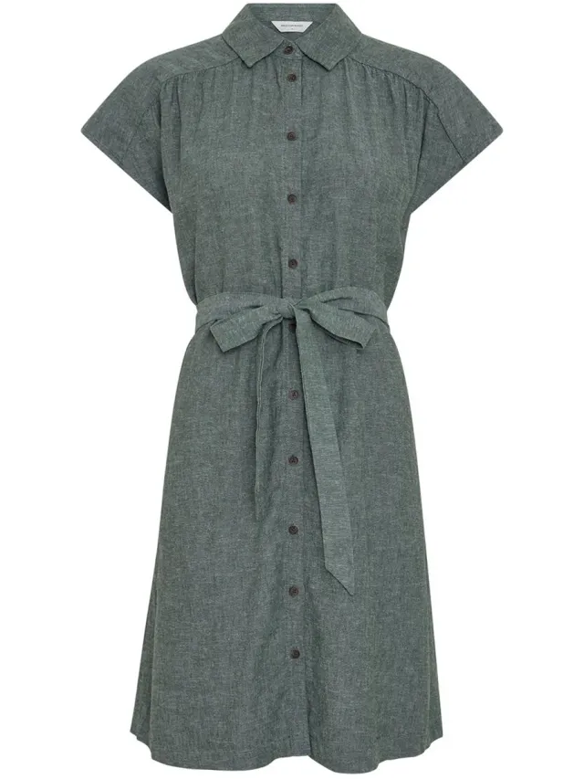 MSCH Copenhagen Mschviana Ginia Ss Shirt Dress Dames - Jurk - Groen