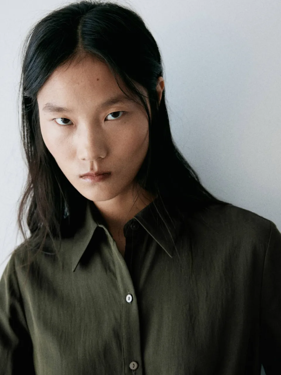 Mango midi blousejurk - donkergroen, foto 8